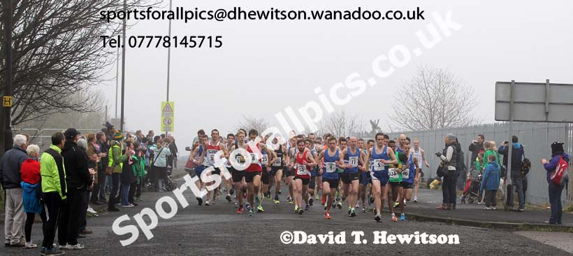 Start of the Wallsend Harriers Terry O'Gara Memorial Road Race. Photo: David T. Hewitson/Sports for All Pics